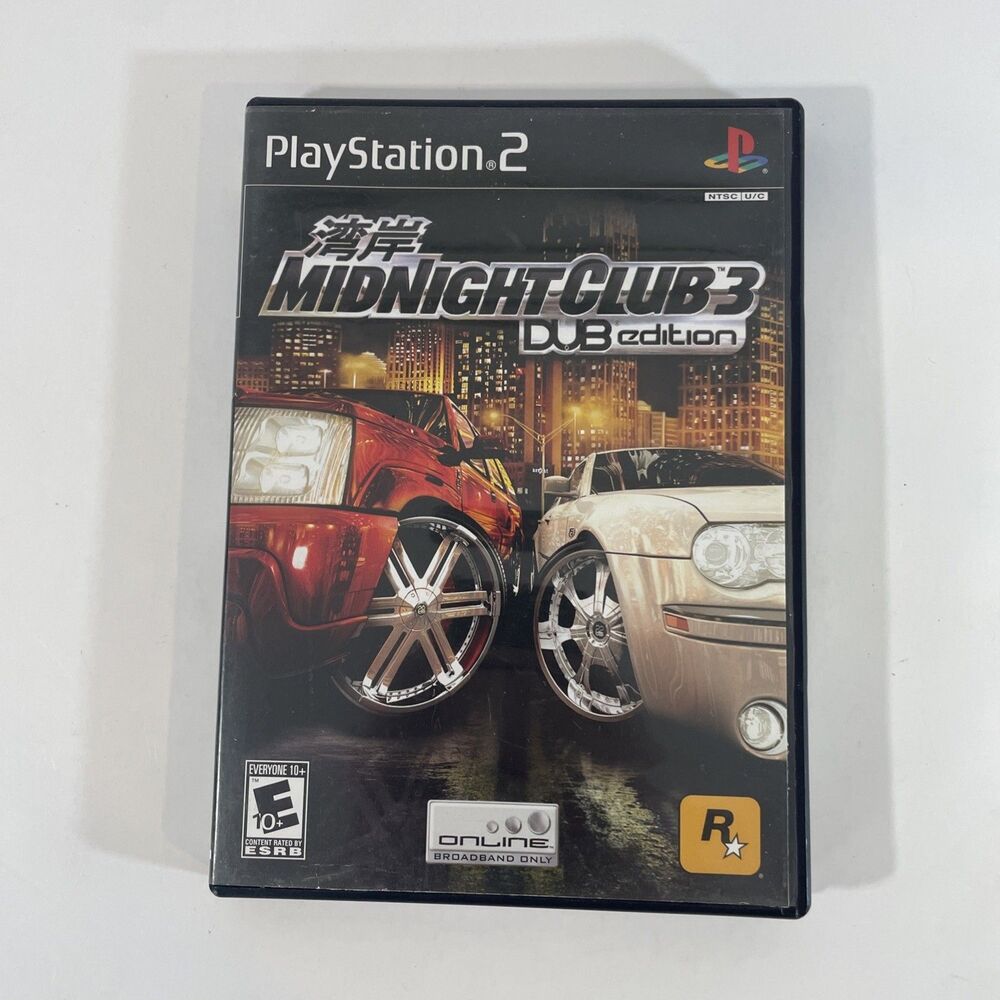 Midnight Club 3: DUB Edition (Sony PlayStation 2, 2005) Tested No Manual